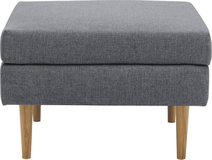 Polsterhocker DOMO COLLECTION Filho, individuell erweiterbar , grau (anthrazit), B:70cm H:46cm T:60cm, 88% Olefin, 12% Polyethylene, Hocker, Polsterhocker, Polsterhocker für Terrasse, Garten und Balkon, speziell für Outdoor