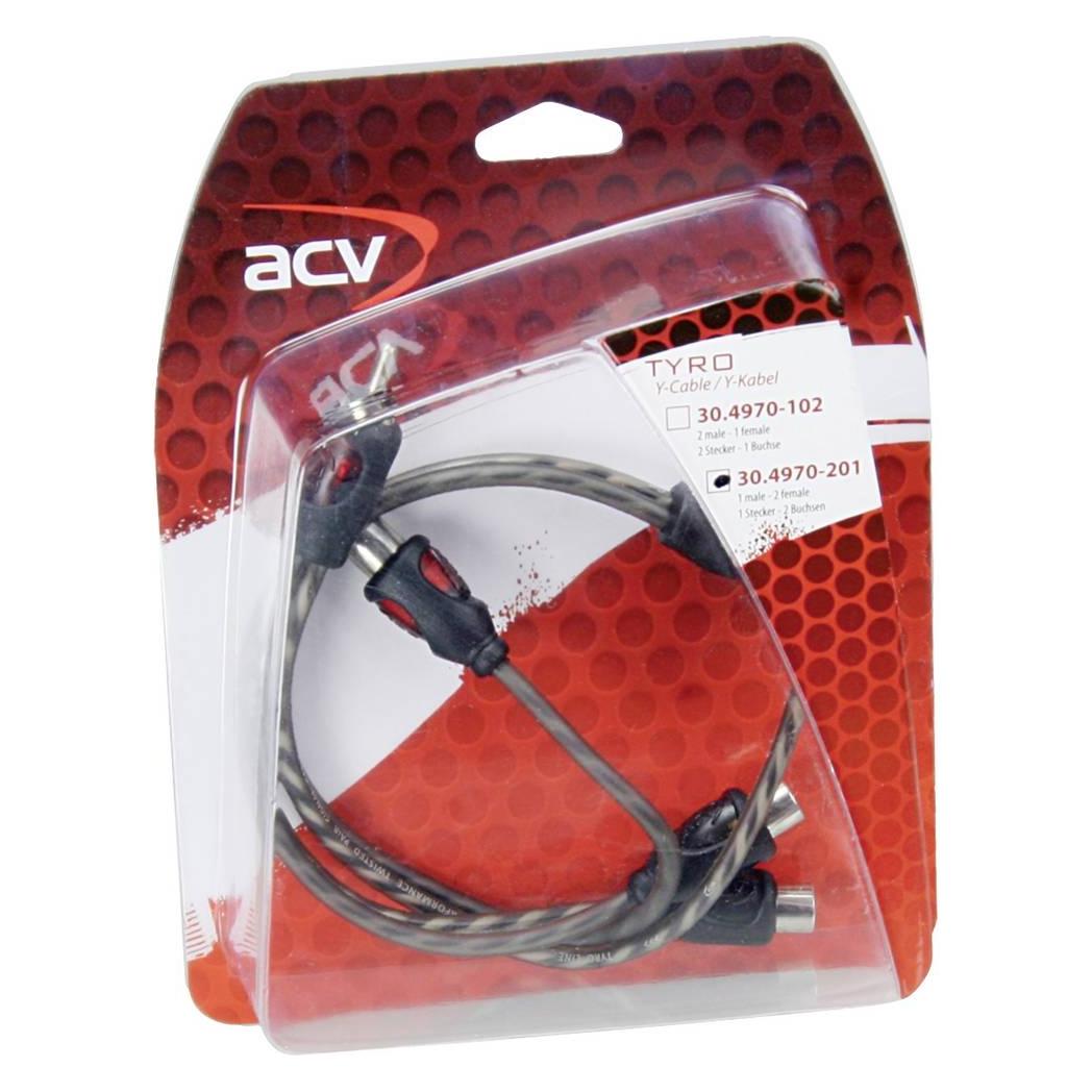 ACV 30.4970-201 Cinchkabel 0.3 m (1x Cinch-Stecker - 2x Cinch-Buchse) (30.4970-201)