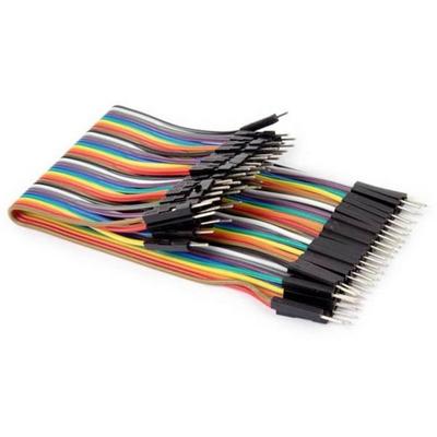 Whadda WPA427 Jumper-Kabel [40x Drahtbrücken-Stecker - 40x Drahtbrücken-Stecker] 15.00 cm Bunt