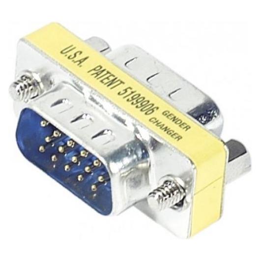 Tecline Mini Gender Changer, 15pol HD D-Sub St./St. für VGA (VGA, VGA) (50408)