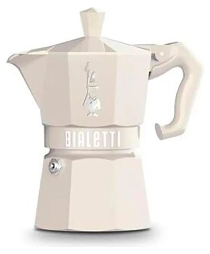Bialetti Moka Exclusive koffiezetter, Crème, voor 3 kopjes