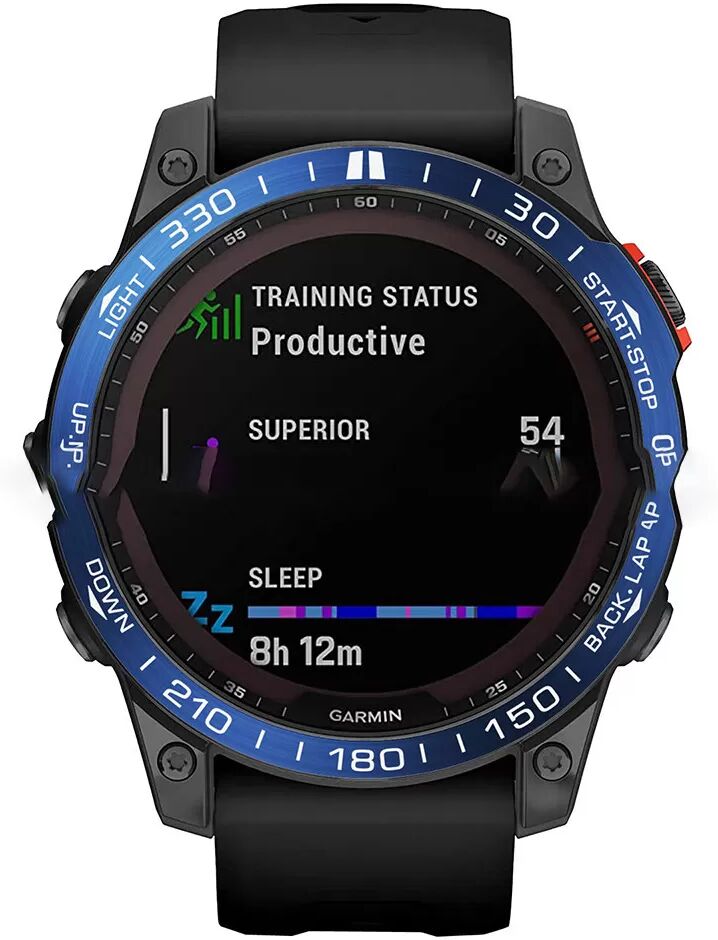 INF Stilvolle Lünette kompatibel mit Garmin Fenix ​​7X Blau