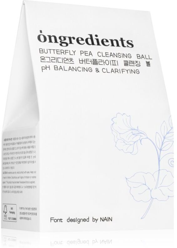 Ongredients Butterfly Pea Cleansing Ball cleansing face soap with antioxidant effect 110 g