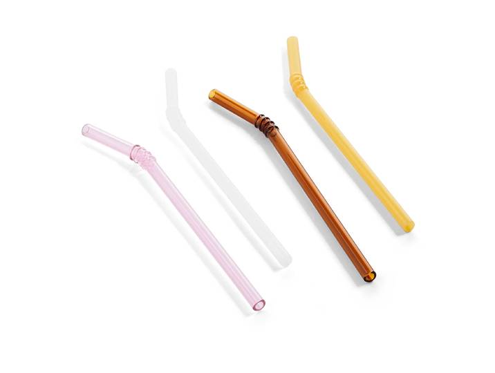 HAY - Sip Trinkhalme, Swirl, opaque mix (4er-Set)