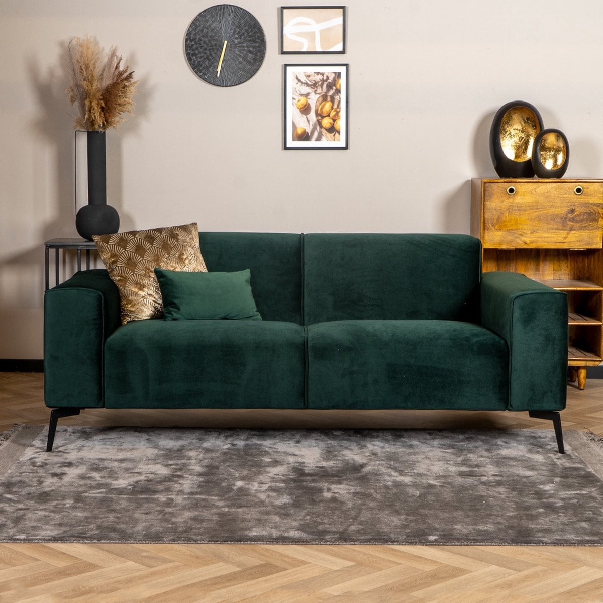 Bronx71 Velvet bank Vegas 2,5-zits groen