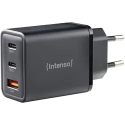 Intenso 65W USB-A, 2x USB-C GaN Ladegerät, schwarz