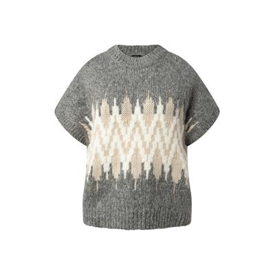 Pullunder JOOP "Kommas", Damen, Gr. 40, grau (open miscellaneous), Strick, Obermaterial: 52% Polyacryl, 22% Polyamid, 12% Wolle, 12% Viskose, 2% Kaschmir, normal, Pullover Pullunder, mit Kaschmir-Anteil