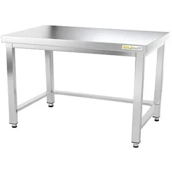 Arbeitstisch aus Edelstahl Unterbau 1600 x 800 mm mit PREMIUM / Verstärkung GOLDINOX