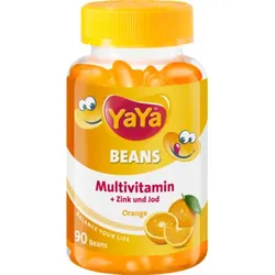 YAYA BEANS Orange Zink und Jod Kaudragees 90 St