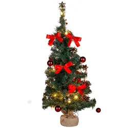 Gravidus Christbaum dekoriert Weihnachtsbaum Tannenbaum künstlich grün 75cm
