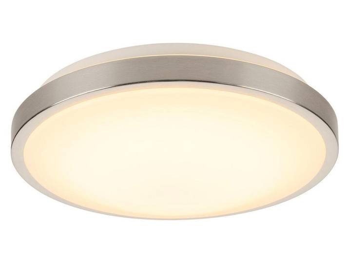 Marona LED plafonnier Ø30 cm dimmable 3000K blanc chaud métal brossé