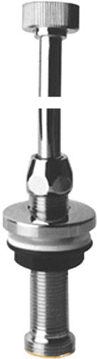 ASW Universal passage d' Universal 421800 laiton chromé, 3/4 "x12mmx500mm, plage de réglage 70mm