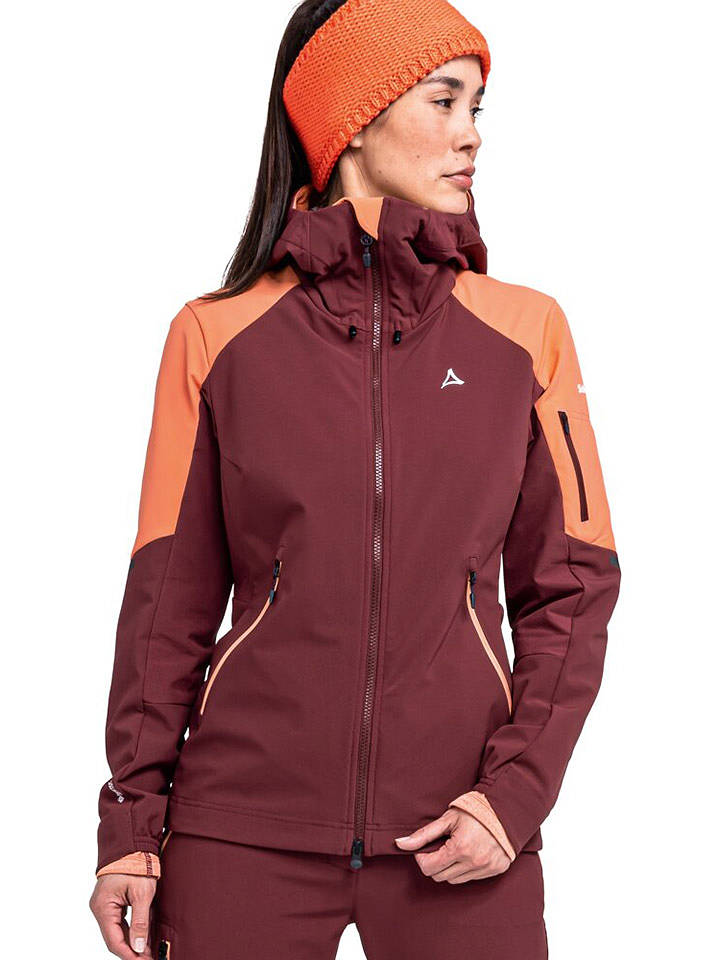 Schöffel Skitourenjacke "Kals" in Rot/ Orange - 42