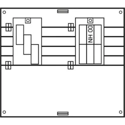 ABN PAR353N Sammelschienen-Feld 5-polig Luxemburg 355A mit 1x XUS6-00 und 1x XUS3-00