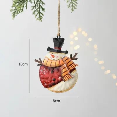 Discount Dollar Deals Christmas Hanging Decoration, Nordic Angel Cartoon Soldiers Ornaments, Double Sided Iron Art Tree Drop DIY Holiday Decor a04