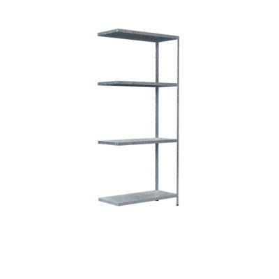 Steckregal im Baukastensystem, Anbauregal, 800 x 350 x 1800 mm, verzinkt