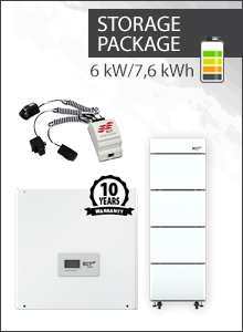 RCT Power 6kW Wechselrichter + 7,6kWh Batterie Paket