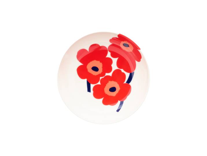 Marimekko - Bol Unikko - Rouge - Grès - Designer Maija Isola