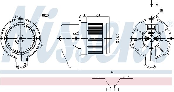 Nissens Innenraumgebläse 871030 Für Abarth