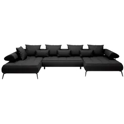 Wohnlandschaft Seledo Stoff Black