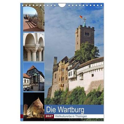Die Wartburg - Weltkulturerbe in Thüringen (Wandkalender 2027 DIN A4 hoch), CALVENDO Monatskalender