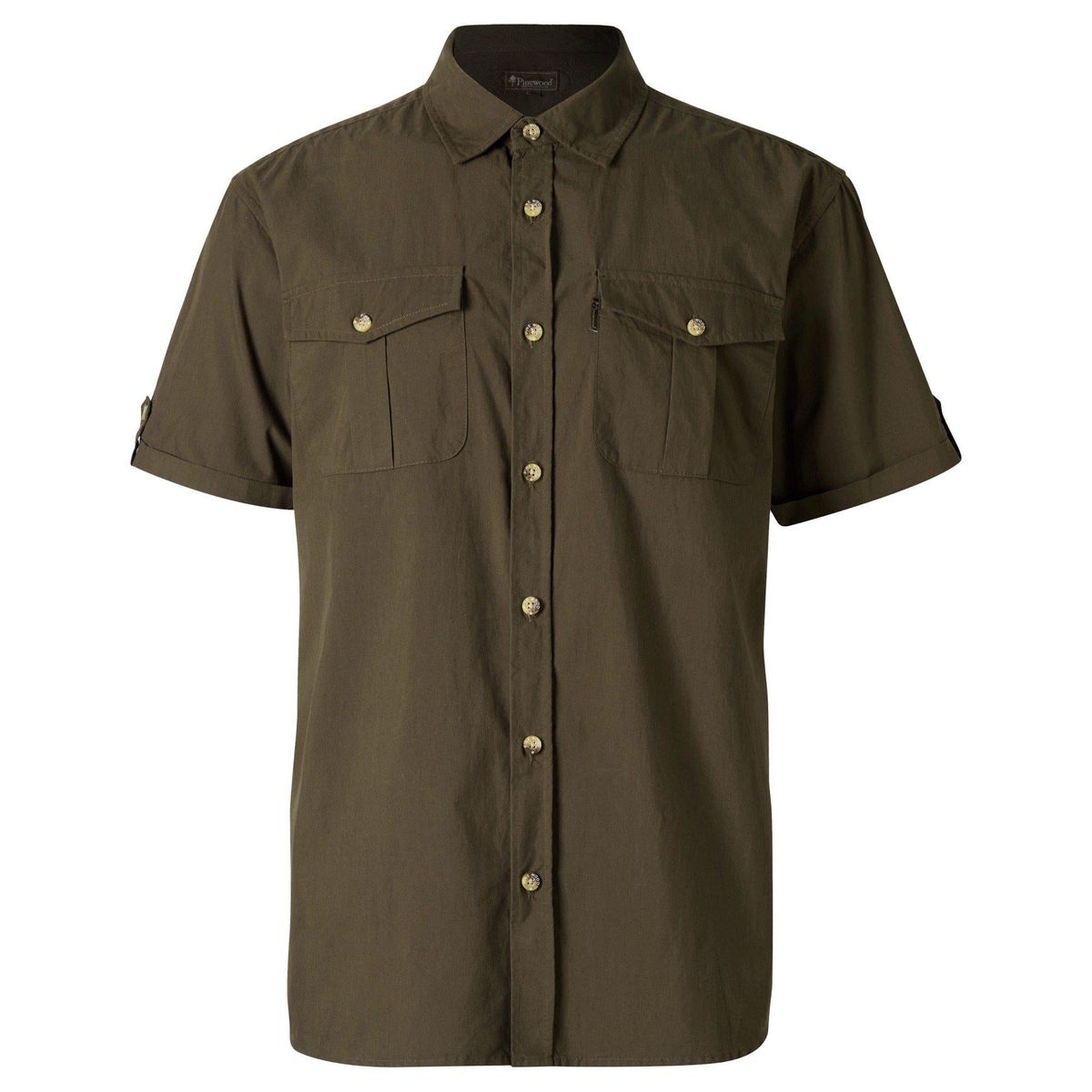 Pinewood Safari Short Sleeve Shirt mossgreen (135) L 1-51300135007