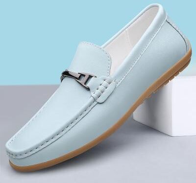 LightInthebox Men's Red Faux Leather Loafers Stylish Slip-On Design with Comfortable Cushioned Insole Ideal for Business Casual Weekends and Travel