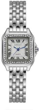 Uplift Essentials Luxury Gold Stainless Steel Business Watch silver