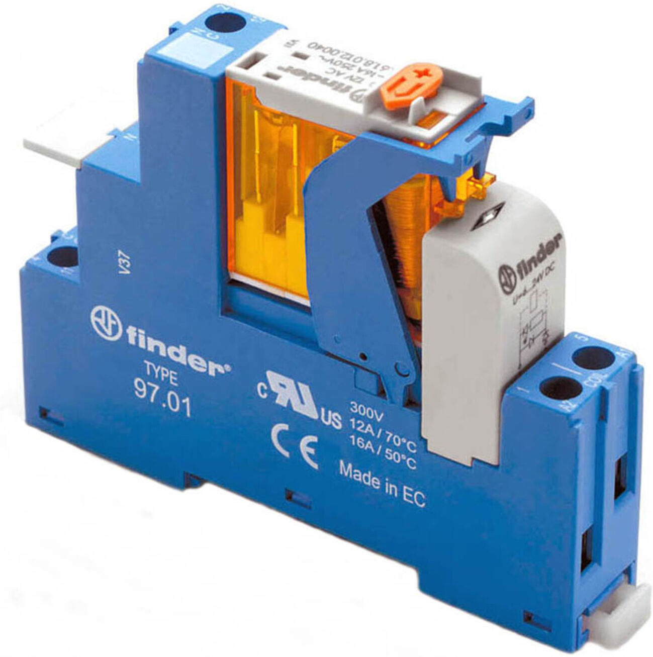Finder Koppelrelais 1W 16A Spsp.230VAC 4C.01.8.230.0060 (4C0182300060)