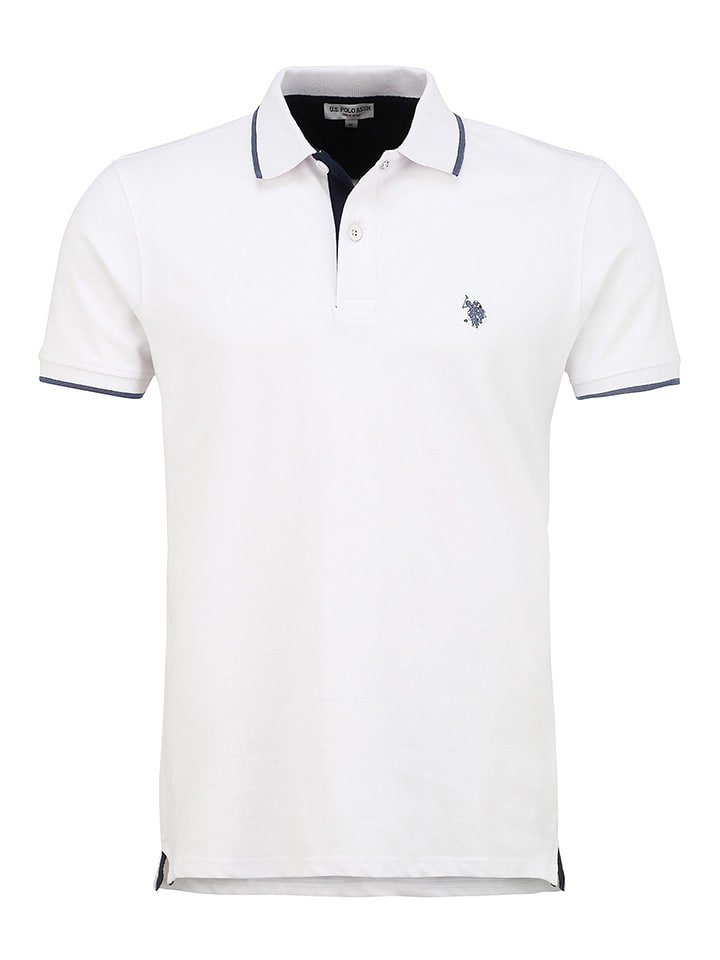 U.S. Polo Assn. Poloshirt in Weiß - S