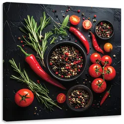LEINWANDBILD Essen & Trinken 50x50cm