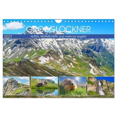 Großglockner, Alpen, Murmeltiere & mehr by VogtArt (Wandkalender 2027 DIN A4 quer), CALVENDO Monatskalender