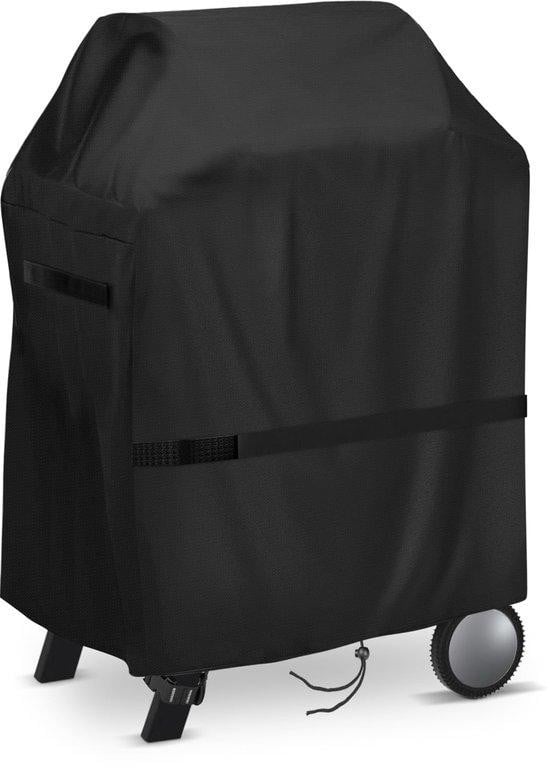 Waterbestendige zwarte polyester beschermhoes voor houtskoolgrills en rookovens