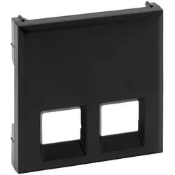 Legrand 864543 Abdeckung 2-fach RJ11/RJ45 Niloe Step schwarz