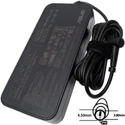 ASUS orig. adaptér (4,5PHI) (150 W), Notebook Netzteil, Schwarz