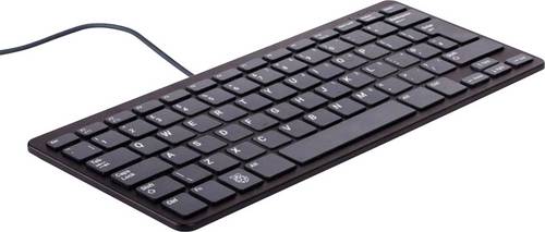 Raspberry Pi RPI-KEYB (DE)-BLACK/GREY USB Tastatur Deutsch, QWERTZ Schwarz, Grau USB-Hub