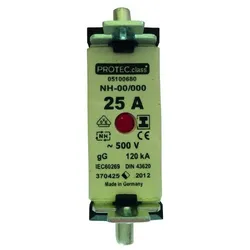 PROTEC NH-Sicherung (spannungsfr. Griffl.) PSI NH000 SF 25A