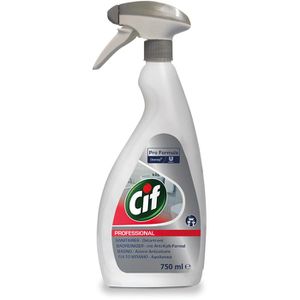Cif Badreiniger 7517908, Professional Pro Formula, 2 in 1, Kalkreiniger, Spray, gegen Kalk und Schmutz, 750ml