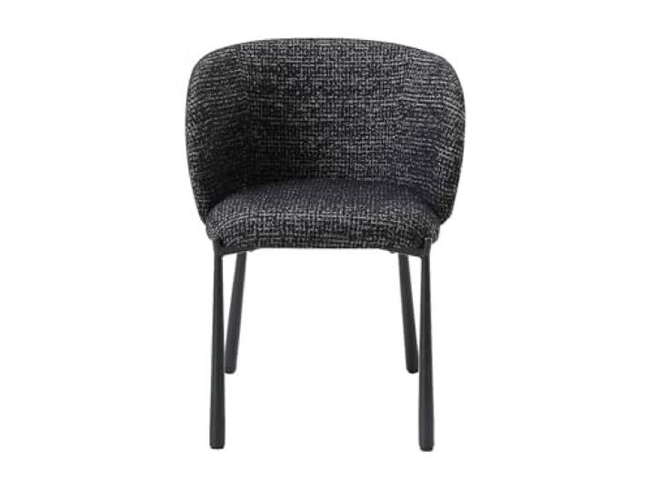 Vente-unique - Stuhl 2er-Set Sijola - Stoff Schwarz