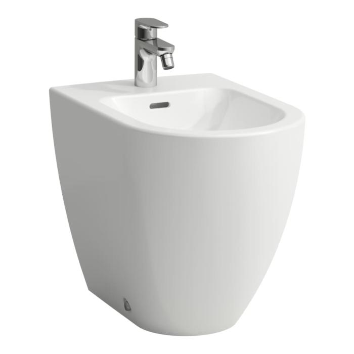 Laufen PRO X Standbidet H8328610003021 54x36cm, Hahnloch mittig, ohne seitliches Loch für Wasseranschluss, weiß