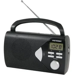 Metronic 477205 (AM, FM), Radio, Schwarz