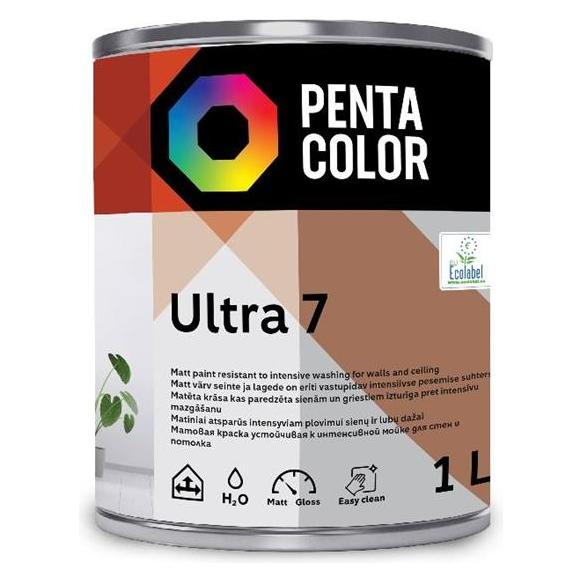 Pentacolor Emulsion Paint Ultra 7 Whi (1000 ml) (33039280)