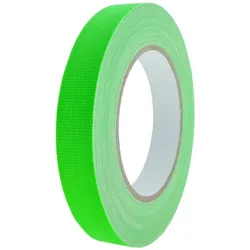 Klebeband Gewebeband Neon Grün 19mm x 25m UV-Tape Markierungsband Party Klebe