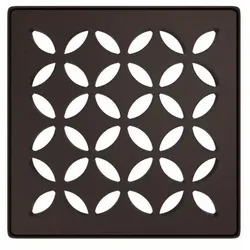 Schlüter Systems KERDI-DRAIN-STYLE Rost-Rahmen-Set Design 5 Floral Edelstahl TSOB - Strukturbeschichtet Bronze