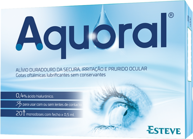 Aquoral Gotas Oftálmicas Monodoses 20x0.5ml