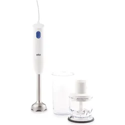 Braun MultiQuick 1 MQ10.201M, Stabmixer, Blau, Weiss