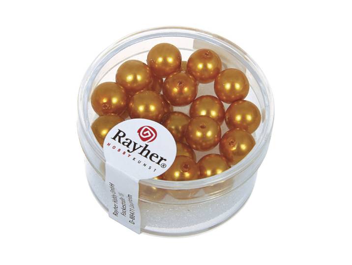 Rayher Renaissance Glaswachsperlen ⌀ 8 mm 25 Stück