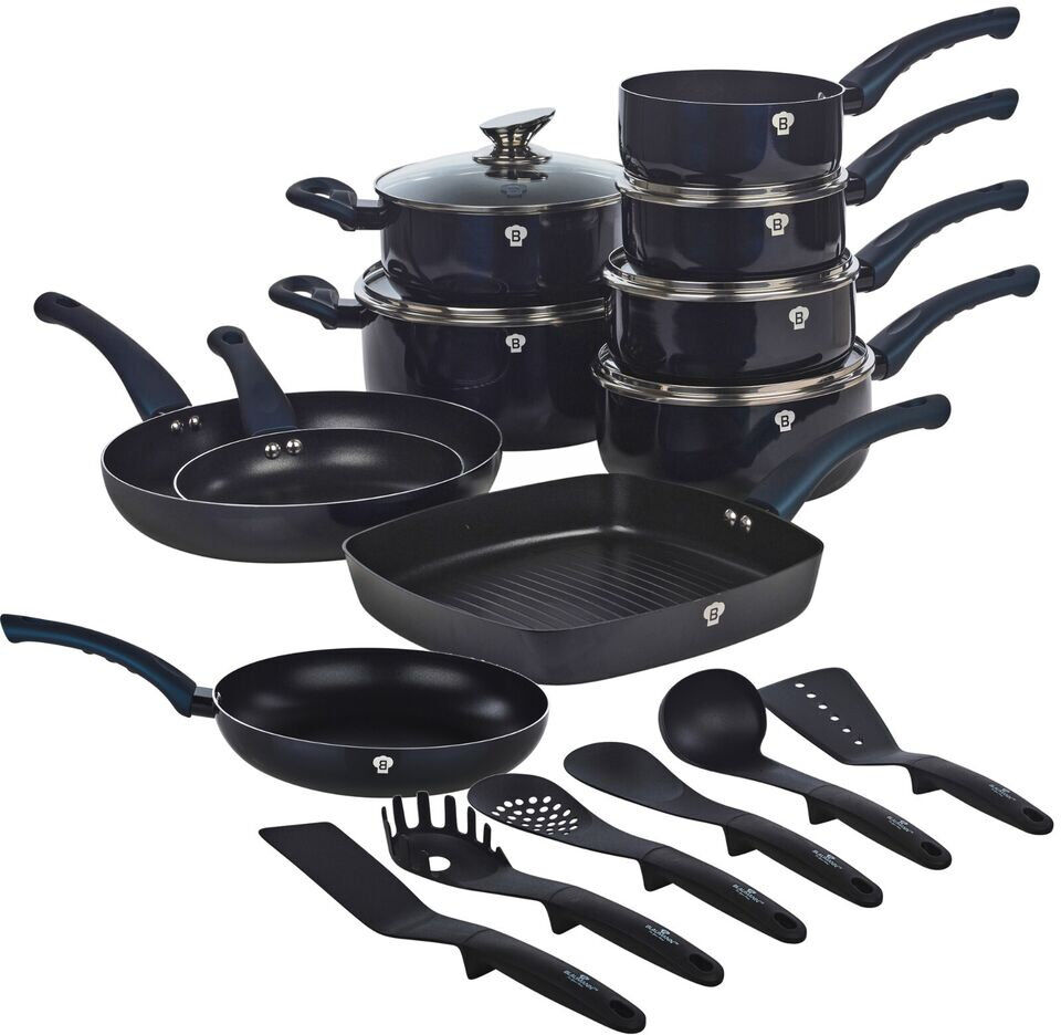 Blaumann Cookware set 21 - Piece Cookware Set Aquamarine 21