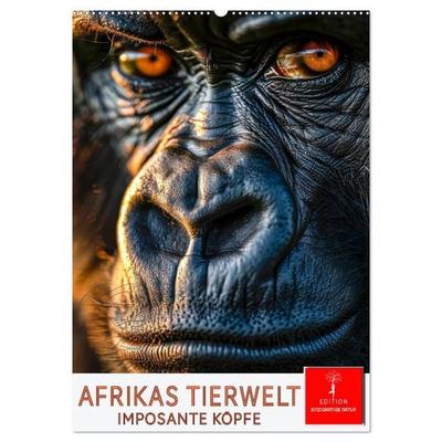 Afrikas Tierwelt - imposante Köpfe (Wandkalender 2026 DIN A2 hoch), CALVENDO Monatskalender