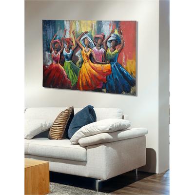 Metallbild GILDE "Bild rechteckig Lets dance", bunt (farbe bild(er): mehrfarbig), B:120cm H:80cm T:4cm, Metall, Bilder